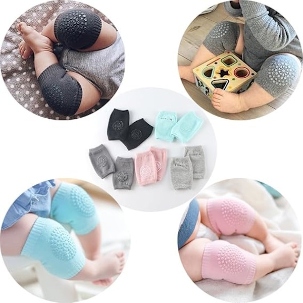 Babykryp-knäskydd, Unisex Spädbarnsknäskydd 5 par