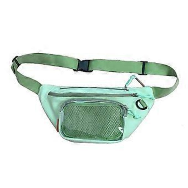 Itabag i japansk stil med transparent nåldisplayficka Crossbody Midjeväska Axelväska för anime-entusiaster Grön (Grön)