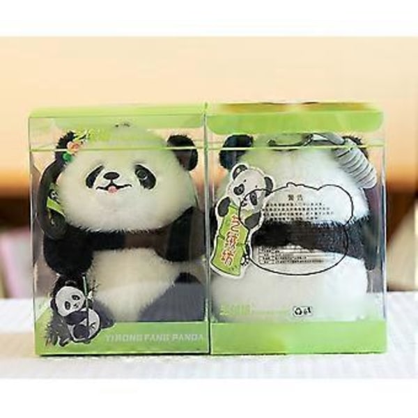 Suloinen Panda-avainketju, tukeva PP-puuvillainen sarjakuva-riipus reppuun tai käsilaukkuun, rentoon pukeutumiseen, päivittäiseen käyttöön (Hanhan)