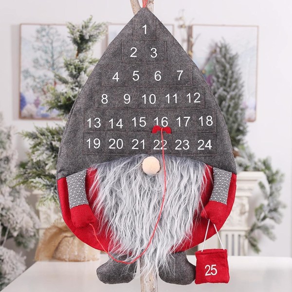 Julenisse nedtellingskalender, juledekorasjonskalender, Ch