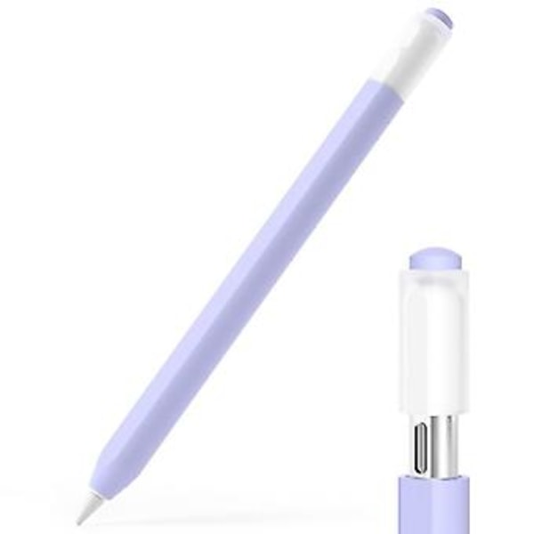 Silikonbeskyttende deksel for Apple Pencil (USB-C) (Lilla)