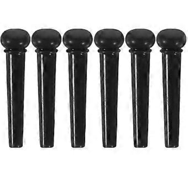 6 stk. Gitarbro Pins Plugger Akustisk Gitarstreng Pins Gitarstreng Stemmeplugger Gitarutstyr