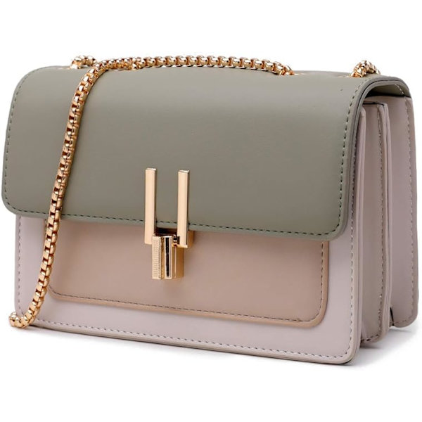 Farveblok Crossbody Tasker til Kvinder Læder Cross Body Punge Cu