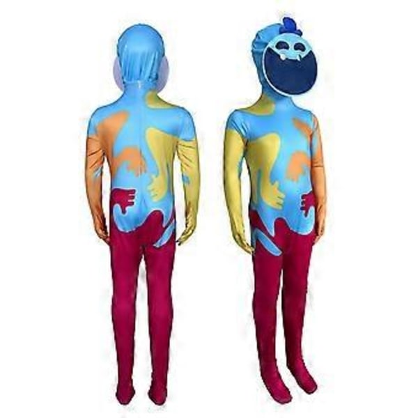 Barn Vuxen Poppy Playtime 4 Doey the Doughman Cosplay Kostym Jumpsuit Party Maskerad Bodysuit (130)