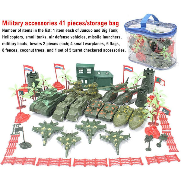 41 st militär soldat modell leksak set, militär plast leksakssoldat