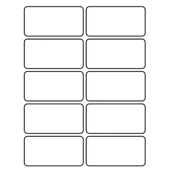 4 blanke selvklebende kjøkkenmerker kan skrives. Hvit. Format 16,8 cm x