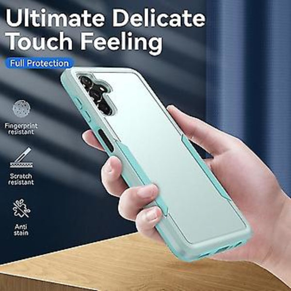 För Samsung Galaxy A13 5g Pioneer Armor Heavy Duty PC + TPU Telefonskal (Grön)