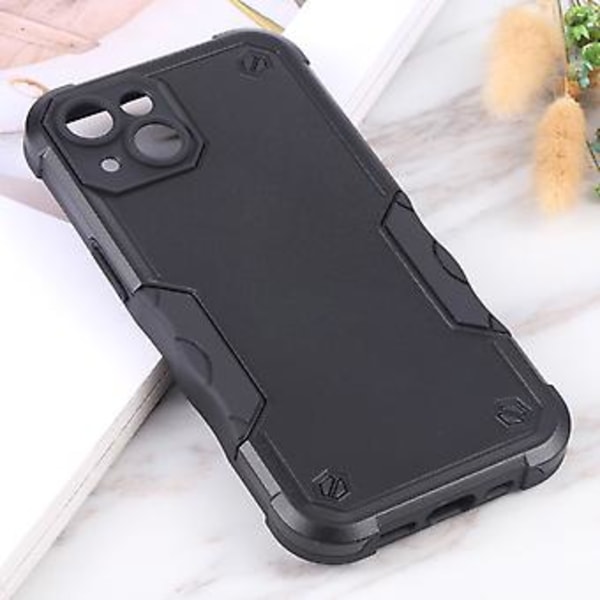 Halkskyddande Armor-fodral för iPhone 14 Plus (Svart)
