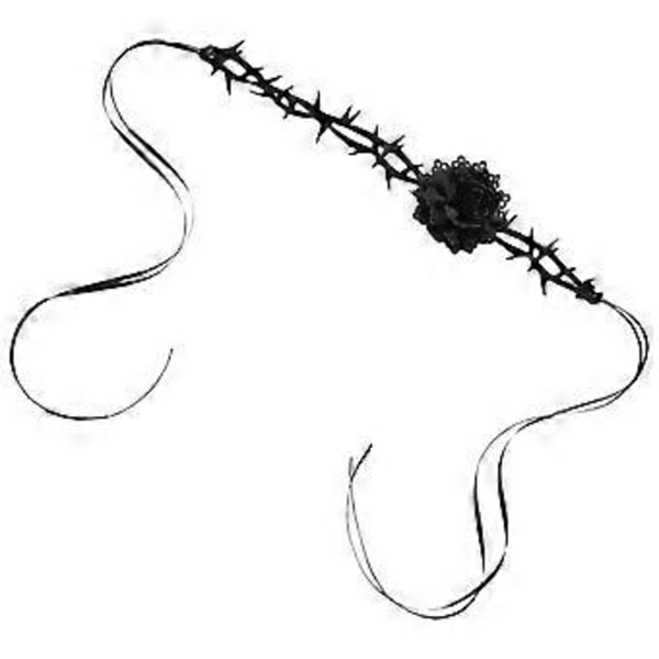 Blomsterhalskæde Halloween Choker Halskæde Hekserolle Leg Choker Blomsterhalskæde