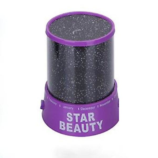 2 stk. Star Master USB Projektionslampe Romantisk Stjernehimmel LED Natlampe