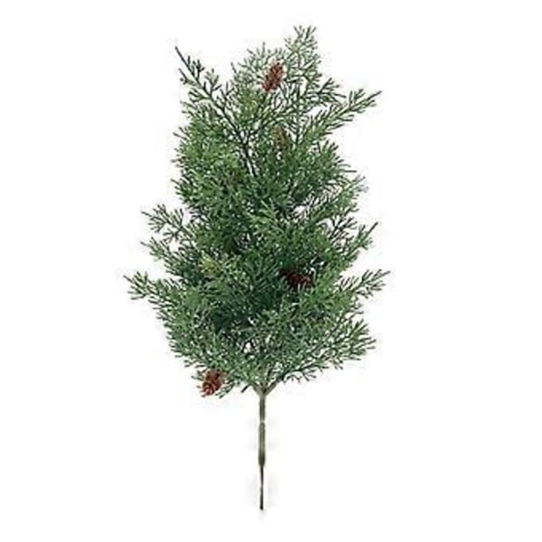 Kunstig Plantegren, Juledekoration, DIY Guirlande Krans Grønt til Bord Soveværelse Hjem (Højde 47cm)