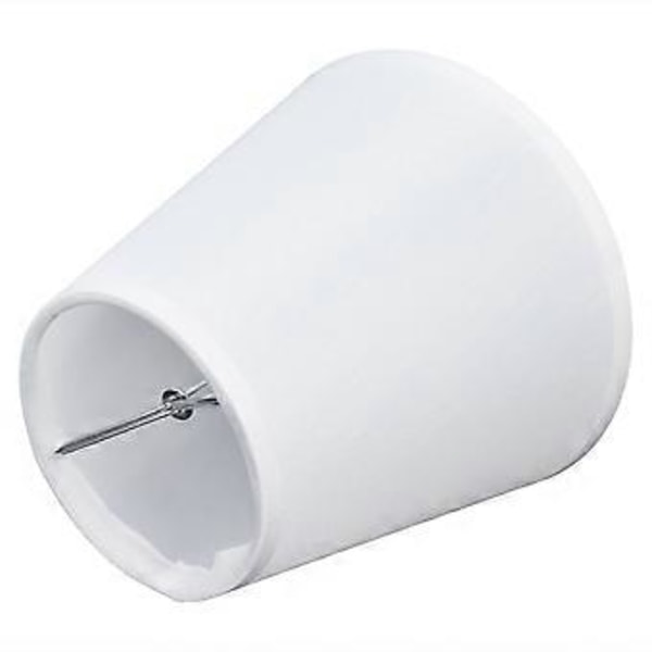 2 st Tyglampskärm Europeisk Stil Clip-On Lampskärm för E14 Skruv Ljuskrona Vägglampa PT06 Beige