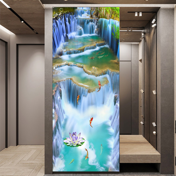 (38.5*200cm*2stk) 3D-effekt plakat dørklistremerke 44