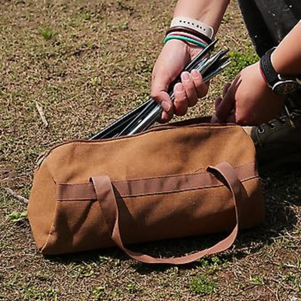 Simple Camping Toolkits Cylinder Opbevaringstaske Holdbar Stor Kapacitet Værktøjstaske Campingudstyr