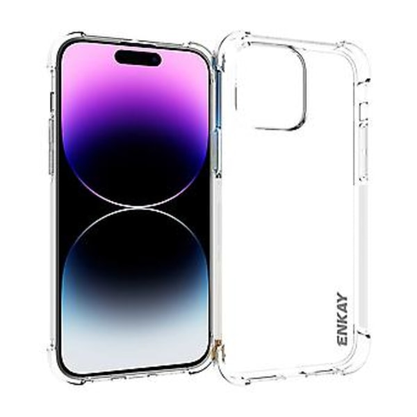 ENKAY Klar TPU støtsikker etui for iPhone 15 Pro Max