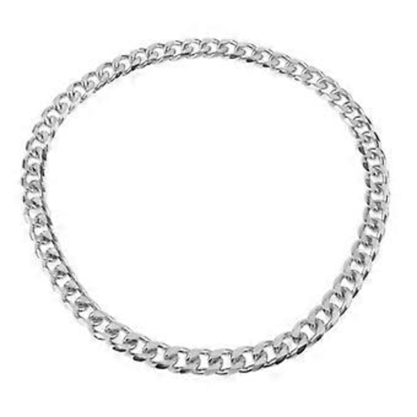 Halsband i metall, italiensk kubansk pansarkedja, herr dam kedja lager-på-lager halsband choker (2,5 cm)