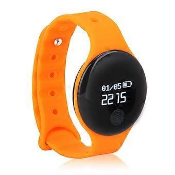 Sport Intelligent Ur 0.66\" OLED Smart Armbånd Løb Skridttælling Digitalt Bånd (Orange)