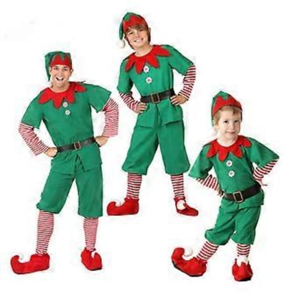 Julalvdräkt Juldräkt barn vuxen förälder-barn dräkt Jul cosplay kläder (170cm man)