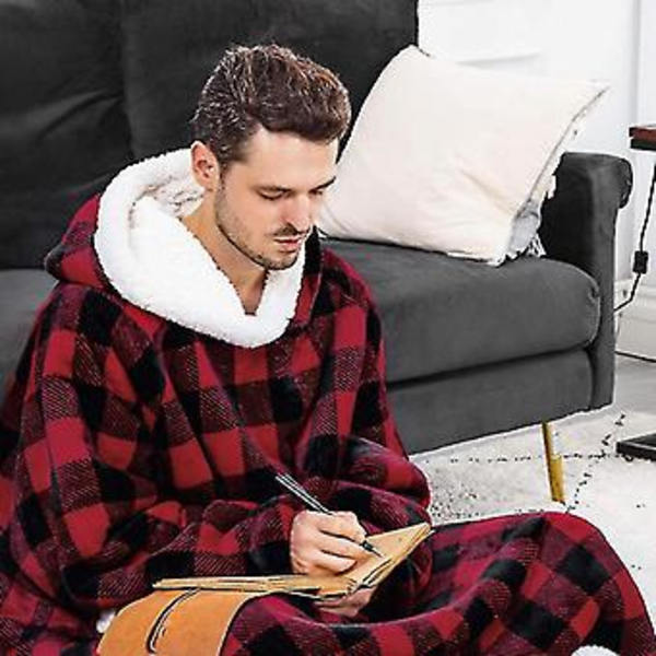 Ylisuuri Hupparipeitto Pariskunnalle Pehmeät Hupparipyjamat (vaaleanpunainen)