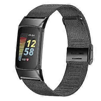 Justerbart Milanese-armband i rostfritt stål för Fitbit Charge 5