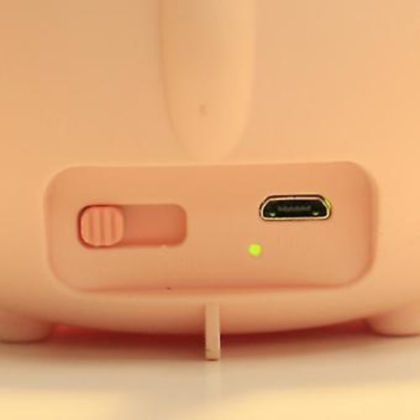 LED-skrivebordslampe for studier, oppladbar via USB, søt tegneserieform