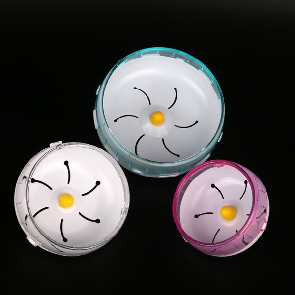 2 Hamster Running Spinner Wheel, Plastic Pet Exercise Silent Ru