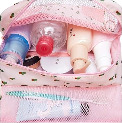 24 * 18,5 * 9,5 cm, rejsetaske til makeup til kvinder, rejsetaske til makeup o