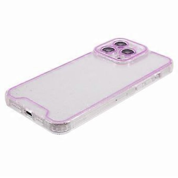 XW-serie For iPhone 14 Pro Max Etui Glitterpulver Støtsikker TPU Telefondeksel med Lysende Design (Stil A)