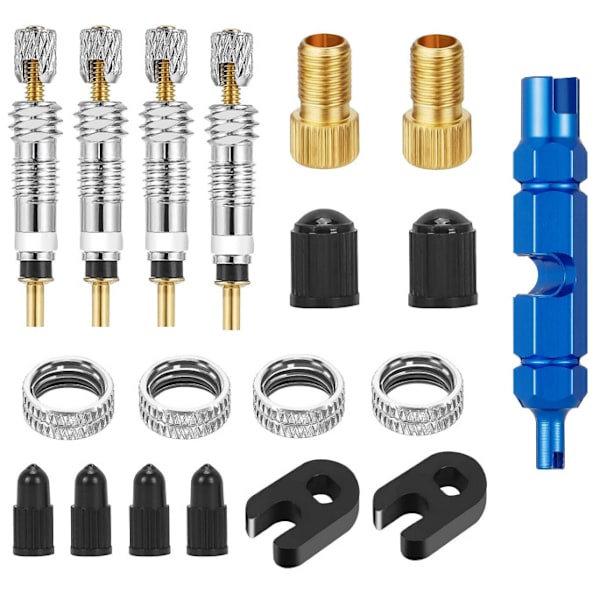 19 st Presta till Schrader ventiladapter cykel Presta ventiladapter