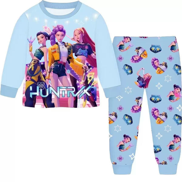 K-Pop Devil Hunter T-shirt, Børne Pyjamassæt 160cm