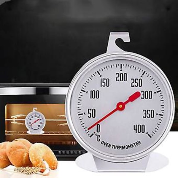 Ovnstermometer i rustfritt stål, temperaturmåler for kjøkkenmat( )