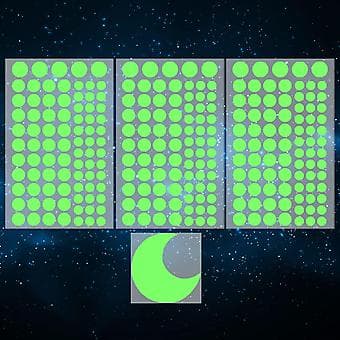 Glow Dots Stjerne og Måne, Gløder i Mørket Stjerner Vægstickers, 252 Prikker i 3 Størrelser til Loft/Vægge, Perfekt til Børnefødselsdagsgave, Smuk Vægsticker
