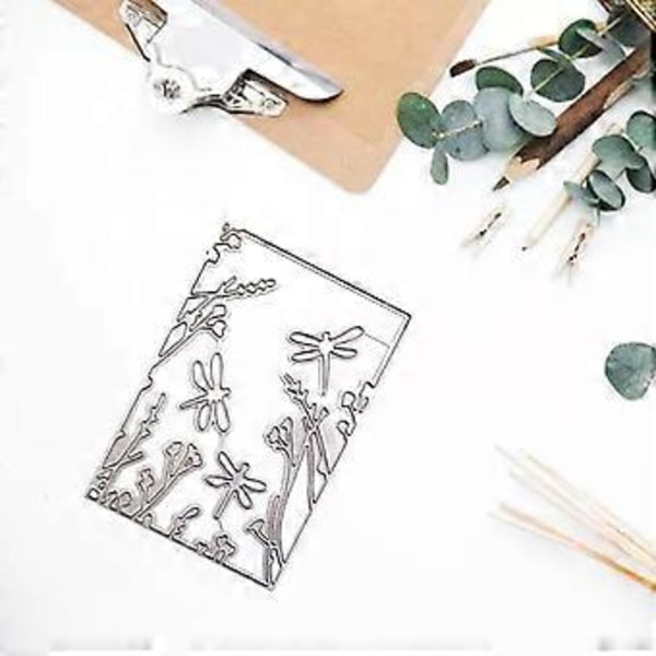 Blomster Metallstansar Schabloner DIY Scrapbooking Album Papperskort Mall Form Prägling Hantverk Dekoration