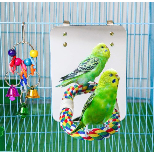 2 kpl Mini-köysipuuta papukaijalle/kanarialinnulle Perro