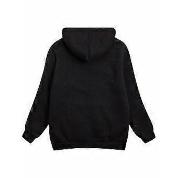 Dame Vinter Varm Plys Hættefrakke (3XL Sort)