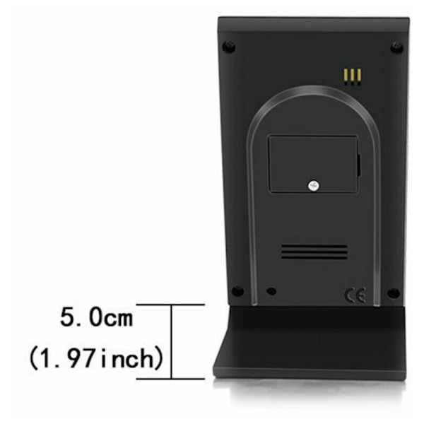 Sort Indendørs Udendørs Termometer, Termometer Hygrometer Barome