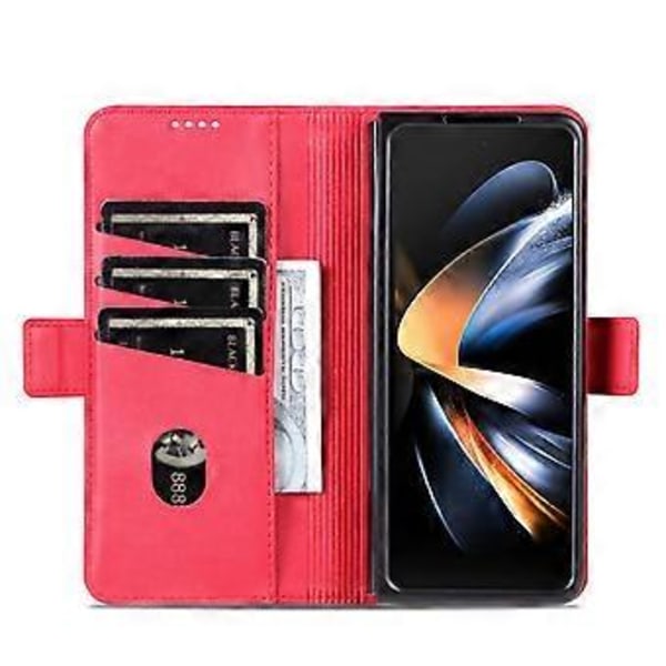 AZNS Plånboksfodral i PU-läder för Samsung Galaxy Z Fold5 5G, Flip Folio Stativ Telefonfodral (Stil C)