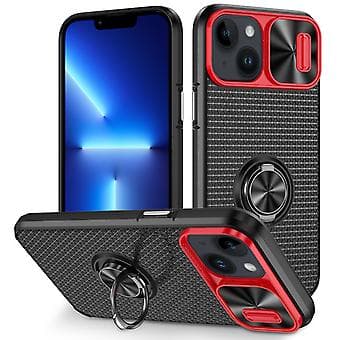 Camshield Puhelimen Kotelo iPhone 14 Plus:lle (Punainen Musta)