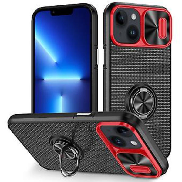 Camshield Telefonhus Til iPhone 14 Plus (Rød Sort)