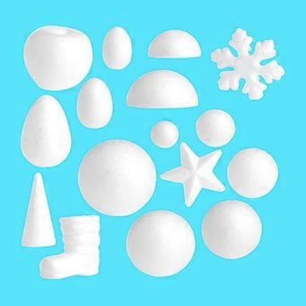 10 Stykker 7cm Hvide Æggeformede Ornamenter DIY Håndværk Festdekoration