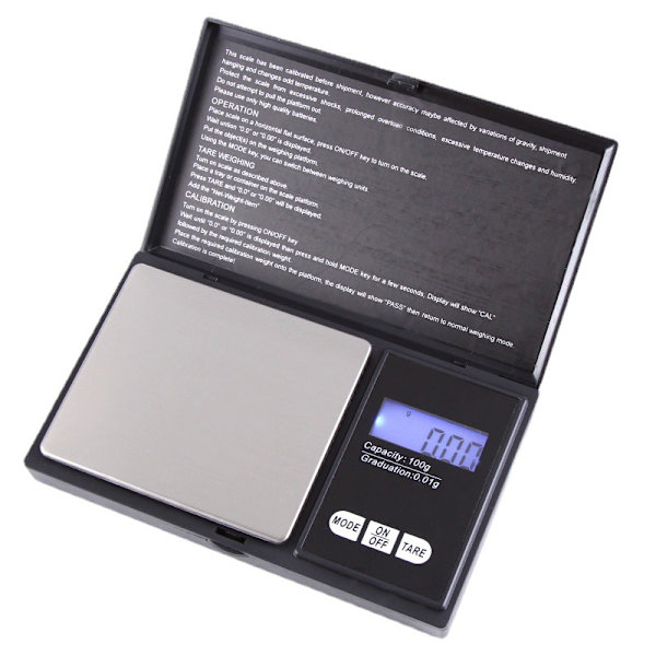 Digital köksvåg Bärbar fickvåg 200g X 0,01g Mini Wei