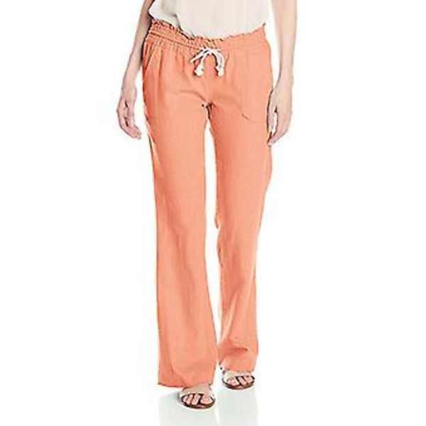 Dambyxor i bomull och linne för strand (M Orange)