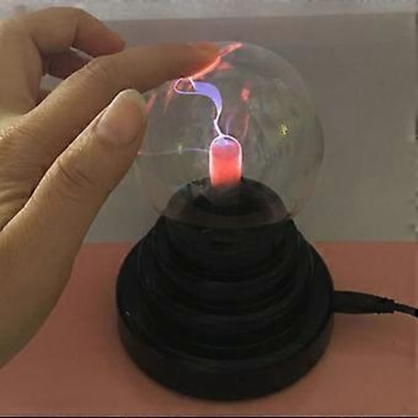 3 Tum Magisk Plasma Ball Lampa Touch Sensitive Plasma Ball Ljus för Fester Dekorationer Rekvisita Hem