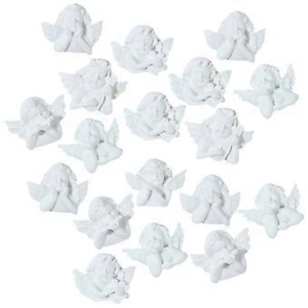 18 stk. Engel Miniaturer Figurer Mini Resin Cherub Engel Flatback DIY Håndværk Charms til Telefoncover Tilfældig Stil