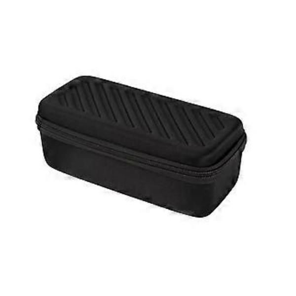 Bärbar Klockförvaringslåda Displayhållare Klockresefodral 3 Fack Klockdisplay Presentförpackning Ficka Smycken Armband Box Svart (Svart)