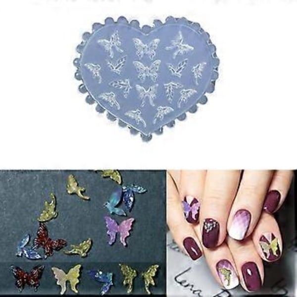 Neglekunst Silikone Stempelforme til Fest og Salon Manicure Smykkefremstilling Form Prægede Neglestencils til Kvinder (MD137)