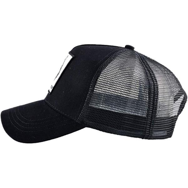 Unisex Animal Mesh Trucker Hat Square Patch Baseball Caps