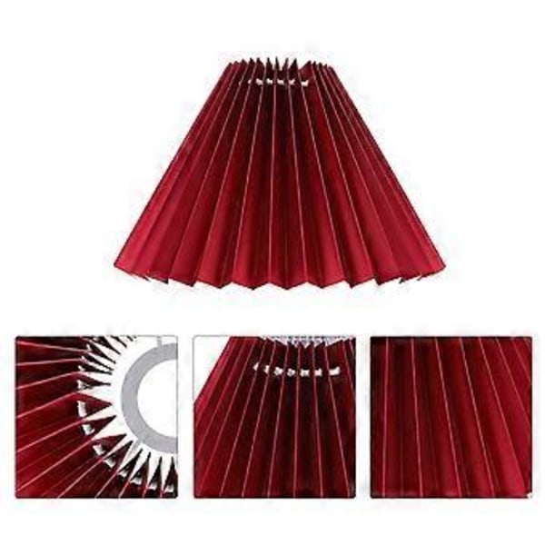 Japandi Heminredning Plisserade Lampskärmar Tyg Lampskärm Taklampskärm Plisserad Lampskärm Vardagsrumsinredning