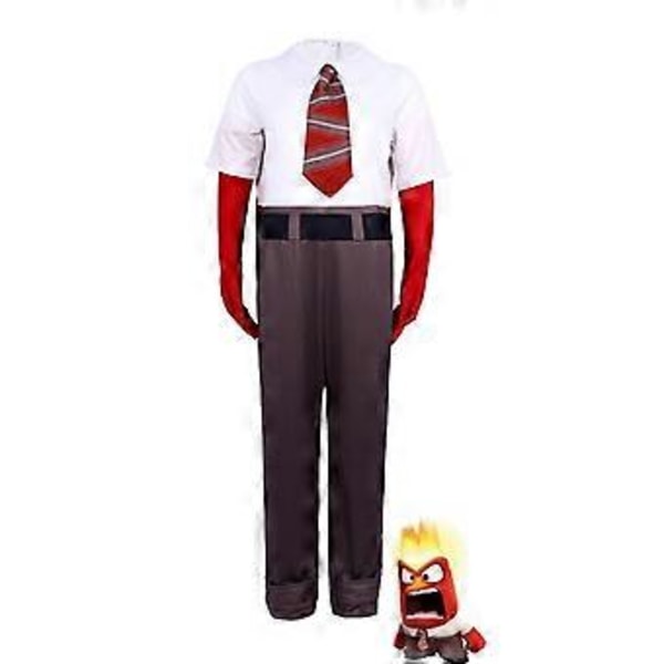 Insidan Ut 2 Cosplay Kostym Party Maskerad Jumpsuit Nattlinne för Män Kvinnor (140 Ilska)