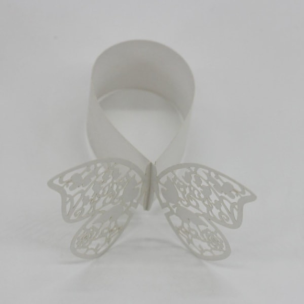 50 stk. Butterfly Shape Serviet Ring Spænde Bryllup Bord Dekoration